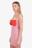Self Portrait 2022 Pink Ruffled Mini Dress Size 2