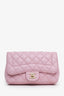 Pre-Loved Chanel™ 2015-16 Pink Lambskin Quilted Mini Mademoiselle Chic Flap
