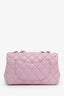 Pre-Loved Chanel™ 2015-16 Pink Lambskin Quilted Mini Mademoiselle Chic Flap