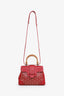 Goyard Red Goyardine Mini Saigon Bag With Strap