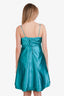 Prada Blue Silk Ruched Mini Dress Size 40