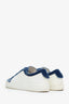 Pre-Loved Chanel™ 2017 Blue Velvet Interlocking CC Logo Sneakers Size 37