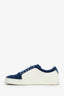 Pre-Loved Chanel™ 2017 Blue Velvet Interlocking CC Logo Sneakers Size 37
