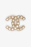 Pre-Loved Chanel™ 2017 Pearl/Crystal CC Brooch