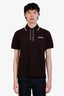 Gucci Brown Cotton Logo Polo Shirt Size XS Mens