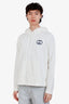 Gucci White Interlocking G Logo Cotton Hoodie Size M Mens
