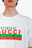 Gucci White Cotton Logo Shirt Size XL Mens