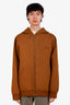Gucci Brown Cotton Logo Zip Up Sweater Size L Mens