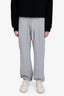 Gucci Grey Cotton Logo Sweatpants Size M