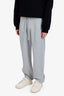 Gucci Grey Cotton Logo Sweatpants Size M