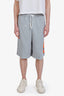 Gucci Grey Cotton 'Basket' Shorts Size XL Mens