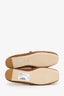 Gucci Brown Shearling Logo Horsebit Flats Size 39