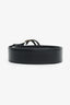 Gucci Black Leather Interlocking G Buckle Belt