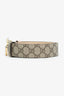 Gucci Cream/Beige GG Supreme Leather Reversible Marmont Belt