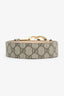 Gucci Cream/Beige GG Supreme Leather Reversible Marmont Belt