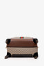 Gucci GG Supreme Monogram Textured Dollar Calfskin Web Large Savoy Trolley Suitcase