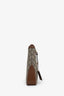 Gucci Brown GG Supreme Leather Padlock GG Medium Shoulder Bag