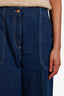 Gucci Blue Denim Wide Leg Jeans with GG Cuff Size 31