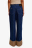 Gucci Blue Denim Wide Leg Jeans with GG Cuff Size 31