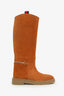 Gucci Brown Suede Edith Horsebit Detail Knee Boots Size 38.5