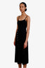 Sandro Black Knit Buttoned Maxi Dress Size 36