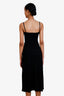 Sandro Black Knit Buttoned Maxi Dress Size 36