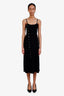 Sandro Black Knit Buttoned Maxi Dress Size 36