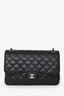 Pre-Loved Chanel™ 2020 Black Caviar Leather Jumbo Double Flap Bag