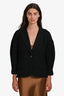 Pre-Loved Chanel™ Vintage Black Wool Single Breasted Blazer Size 42