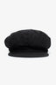 Prada Black Nylon Beret Hat Size S