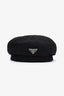 Prada Black Nylon Beret Hat Size S