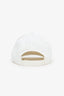 Moncler White/Pink Logo Print Baseball Hat