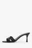 Manolo Blahnik Black Leather Crisscross Sandals Size 39