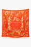 Hermès Green/Orange Silk Scarf