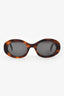 Celine Tortoise Shell Triomphe Oval Sunglasses