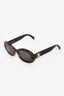 Celine Tortoise Shell Triomphe Oval Sunglasses