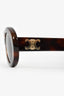 Celine Tortoise Shell Triomphe Oval Sunglasses