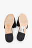 Stuart Weitzman Black Suede Ariel Pleated Studded Bow Flats Size 36.5