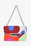 Pre-Loved Chanel™ 2000/02 Multicolour Small Chocolate Bar Keyboard Flap Bag