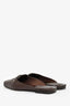 Pre-Loved Chanel™ Brown Leather Interlocking CC Mules Size 36