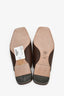 Pre-Loved Chanel™ Brown Leather Interlocking CC Mules Size 36