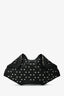 Alexander McQueen Black Leather Silver Studded De Manta Clutch
