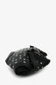 Alexander McQueen Black Leather Silver Studded De Manta Clutch