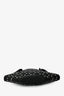 Alexander McQueen Black Leather Silver Studded De Manta Clutch
