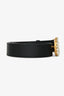 Gucci Black Leather Pearl Marmont GG Belt Size 95/38