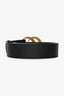 Gucci Black Leather Pearl Marmont GG Belt Size 95/38