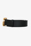 Gucci Black Leather Pearl Marmont GG Belt Size 95/38