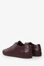 Common Projects Burgundy Leather 'Archilles' Low Top Sneakers Size 45 Mens
