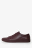 Common Projects Burgundy Leather 'Archilles' Low Top Sneakers Size 45 Mens