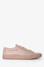 Common Projects Dusty Pink Leather 'Achilles' Low Top Sneakers Size 45 Mens